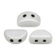 Cuentas de vidrio Kos® par Puca® - Opaque white 03000